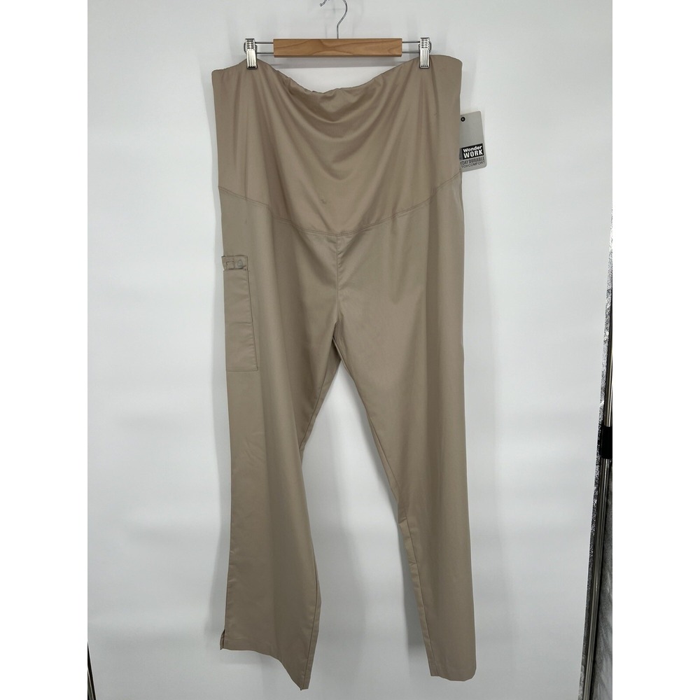 NWT Wonder Work Scrub Pants Unisex Sz 2XL Green Everyday Durable Stretch Comfort